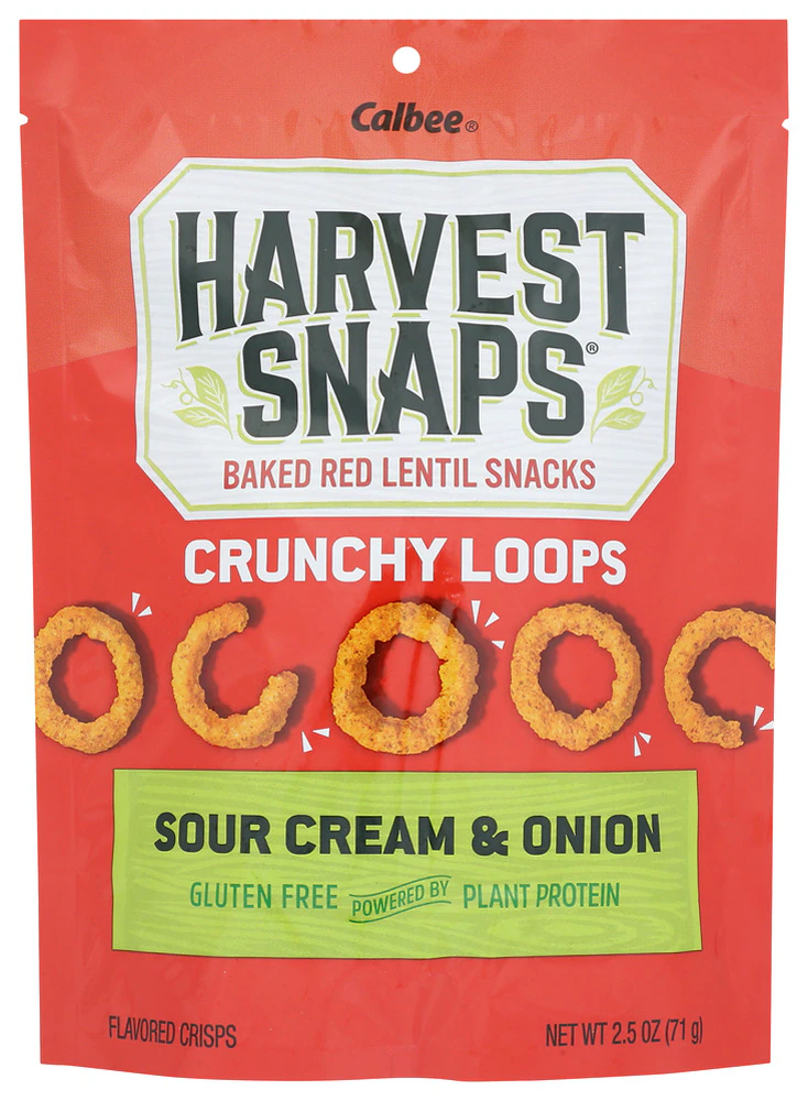 Calbee Gluten Free Harvest Snaps Crunchions Sour Cream & Onion -- 2.5 oz