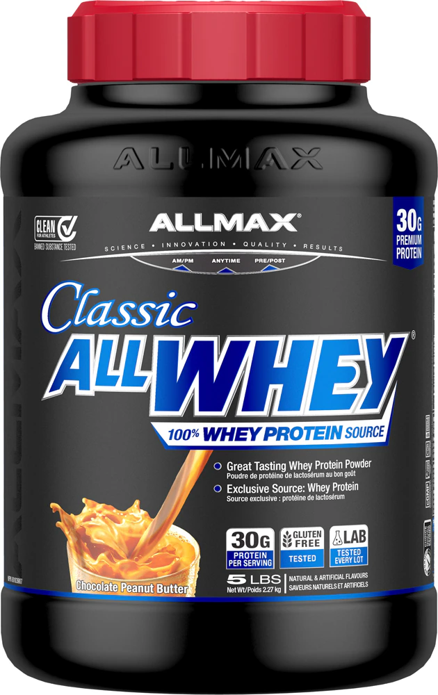 ALLMAX Nutrition AllWhey Classic Pure Whey Protein Blend Chocolate Peanut Butter -- 5 lbs