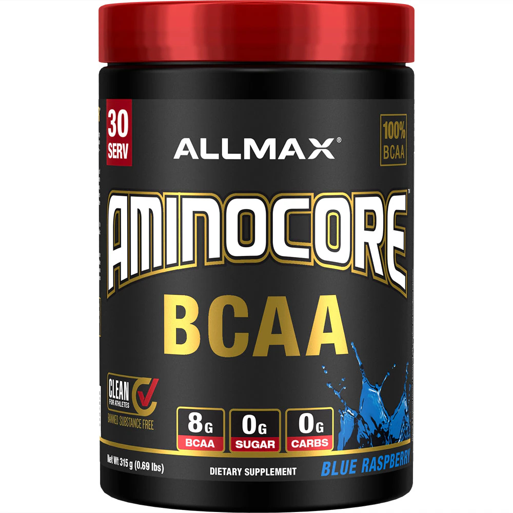 ALLMAX Nutrition Aminocore BCAA Blue Raspberry -- 0.69 lbs