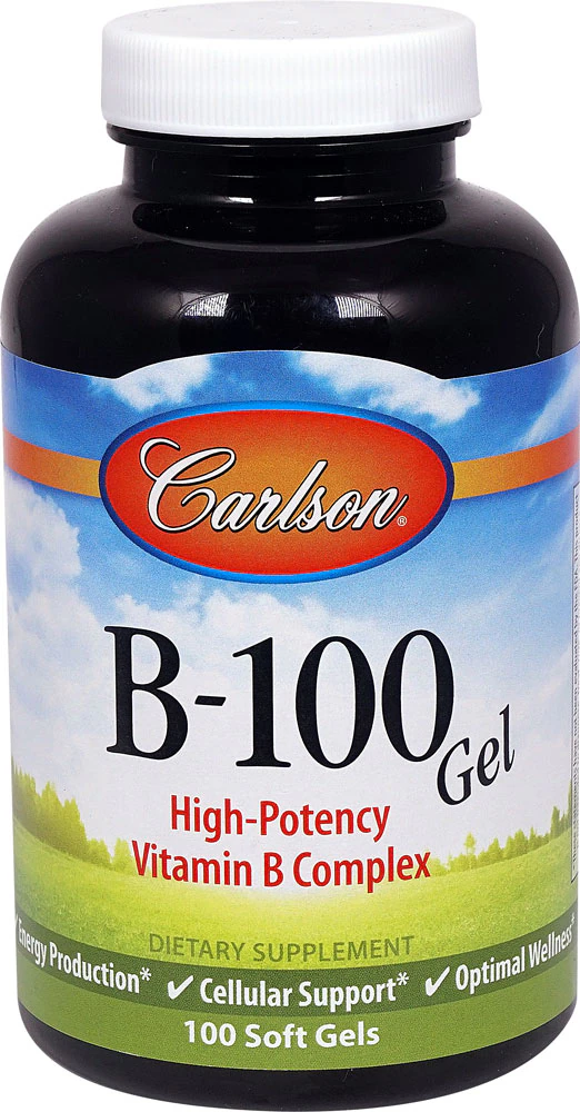 Carlson B-100 Gel -- 100 Softgels