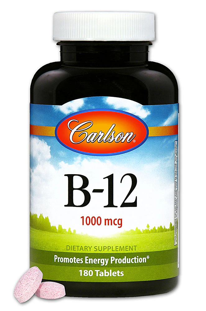 Carlson B-12 -- 1000 mcg - 180 Tablets