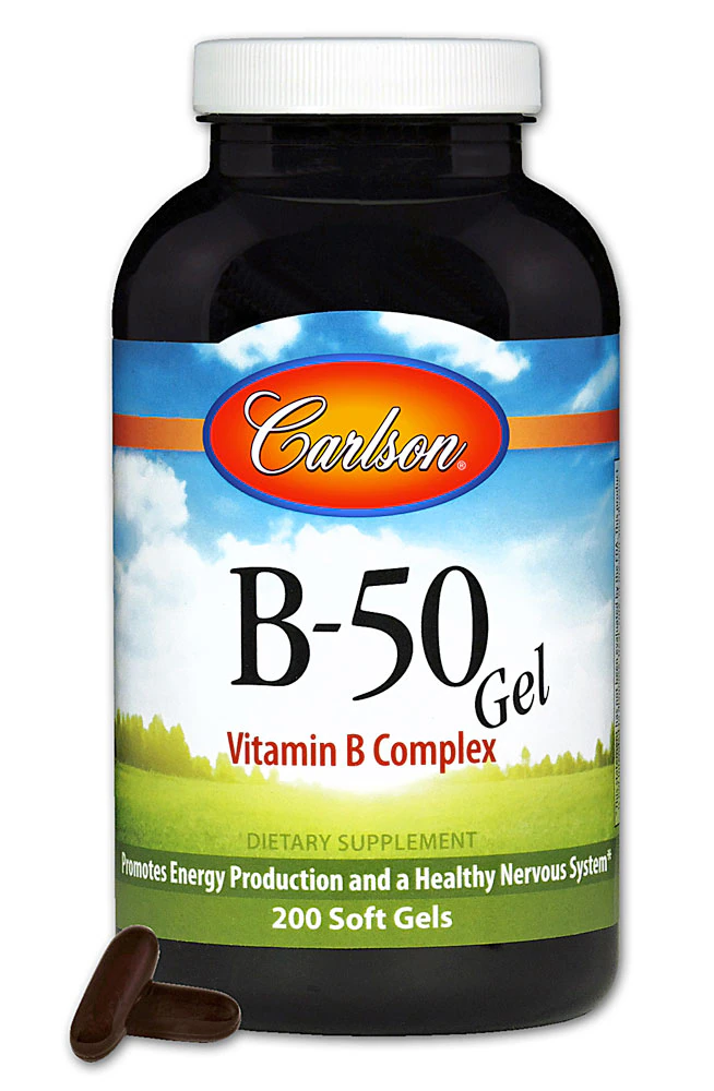 Carlson B-50 GEL -- 200 Softgels