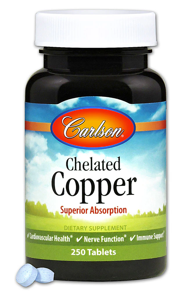 Carlson Chelated Copper -- 250 Tablets