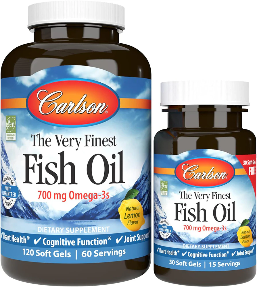 Carlson Fish Oil BOGO Lemon -- 120 Softgels