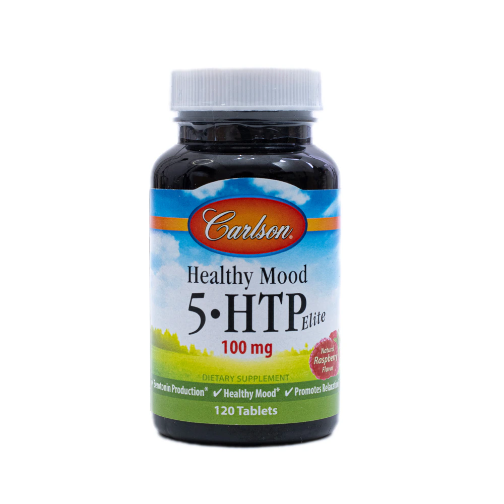 Carlson Healthy Mood 5-HTP Elite Natural Raspberry -- 100 mg - 120 Tablets