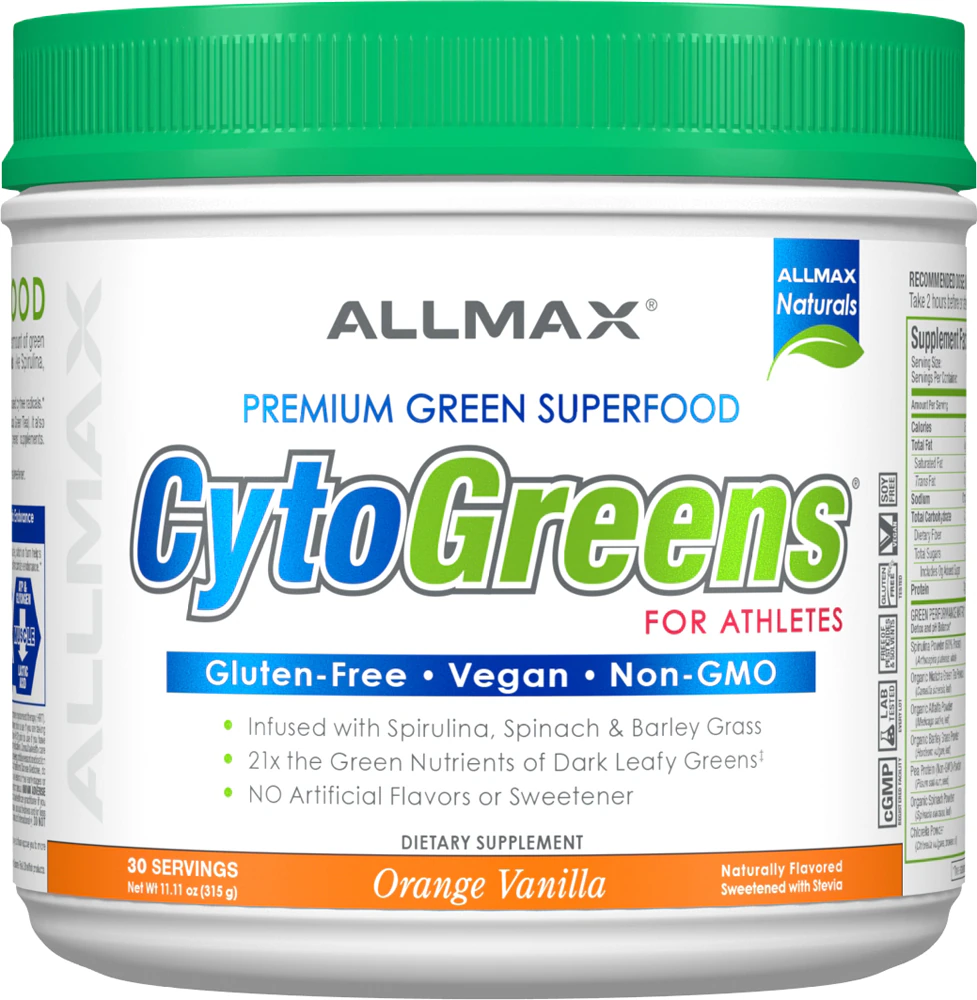 ALLMAX Nutrition CytoGreens For Athletes Orange Vanilla -- 30 Servings