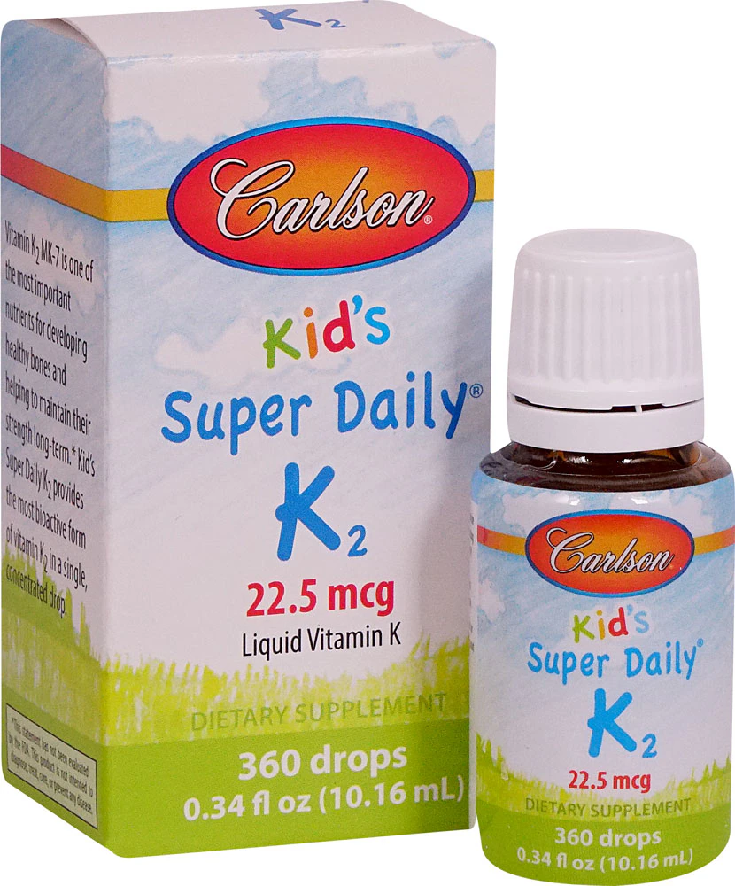 Carlson Kid's Super Daily? K2 -- 22.5 mg - 0.34 fl oz