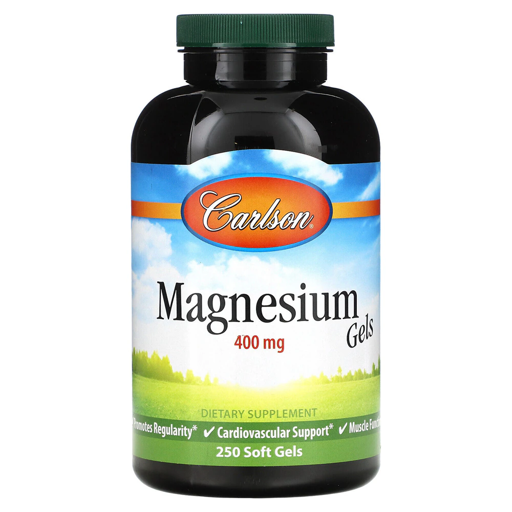 Carlson Magnesium -- 400 mg - 250 Softgels
