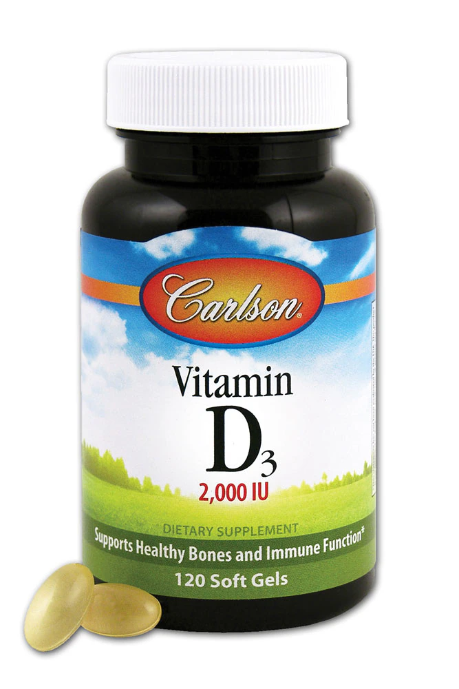 Carlson Vitamin D3 -- 2000 IU - 120 Softgels