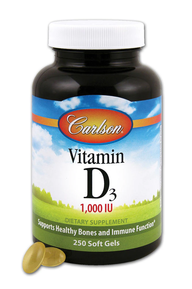Carlson Vitamin D3 -- 1000 IU - 250 Softgels