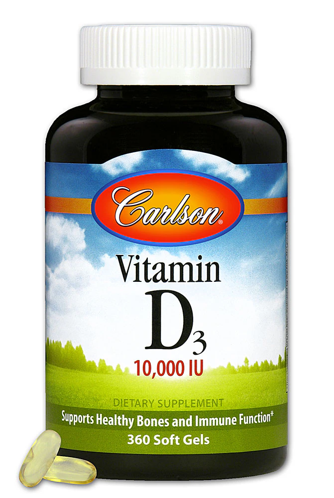 Carlson Vitamin D3 -- 10000 IU - 360 Softgels