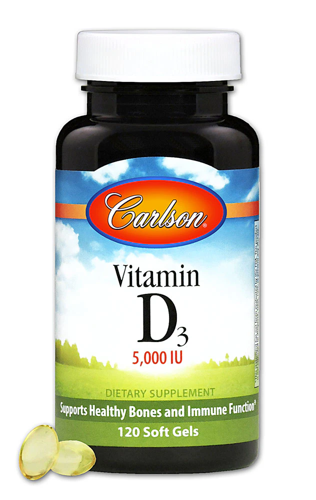 Carlson Vitamin D3 -- 5000 IU - 120 Softgels