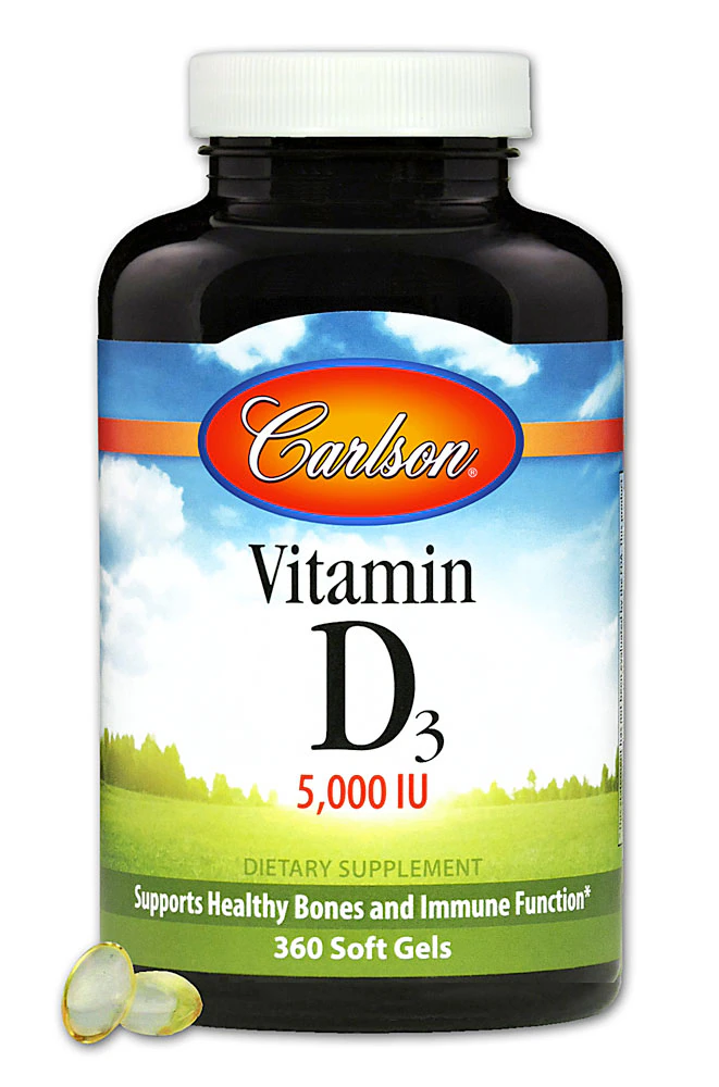Carlson Vitamin D3 -- 5000 IU - 360 Softgels
