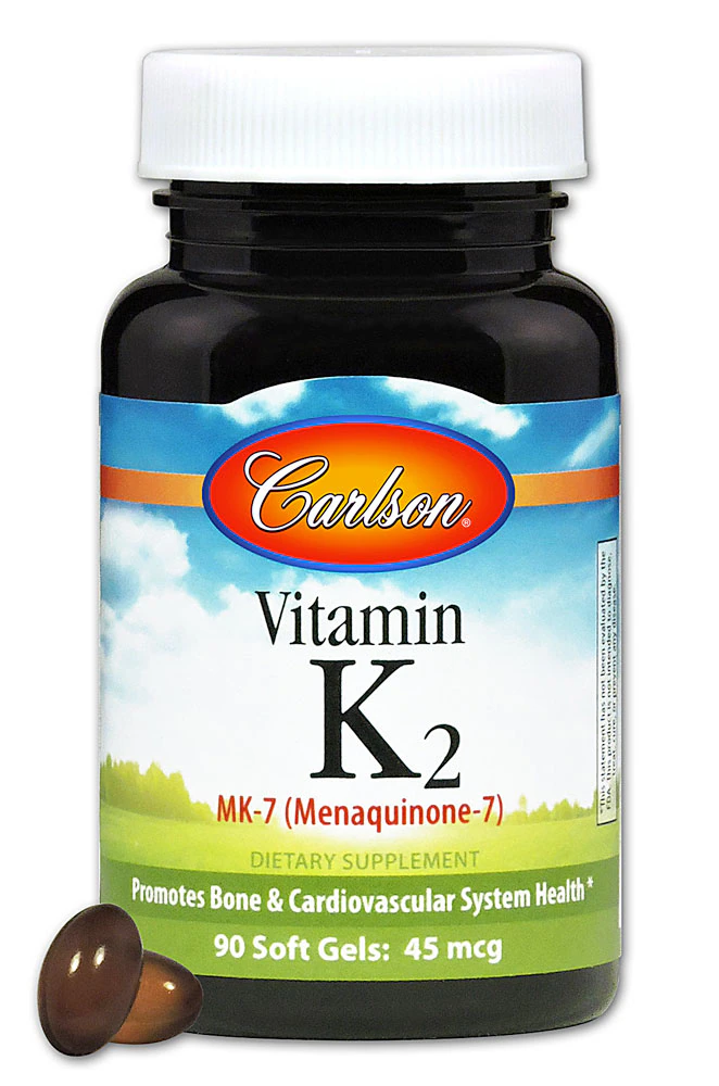 Carlson Vitamin K2 -- 45 mcg - 90 Softgels