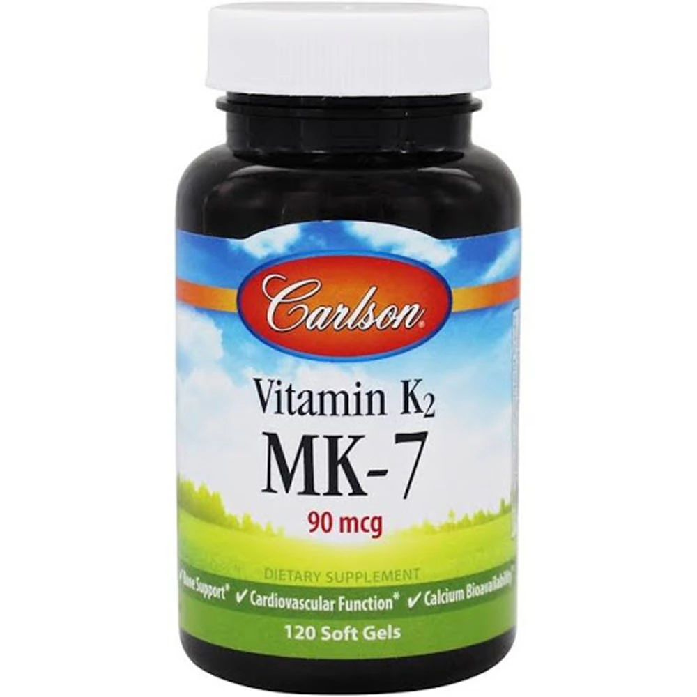 Carlson Vitamin K2 as MK-7 -- 90 mcg - 120 Softgels
