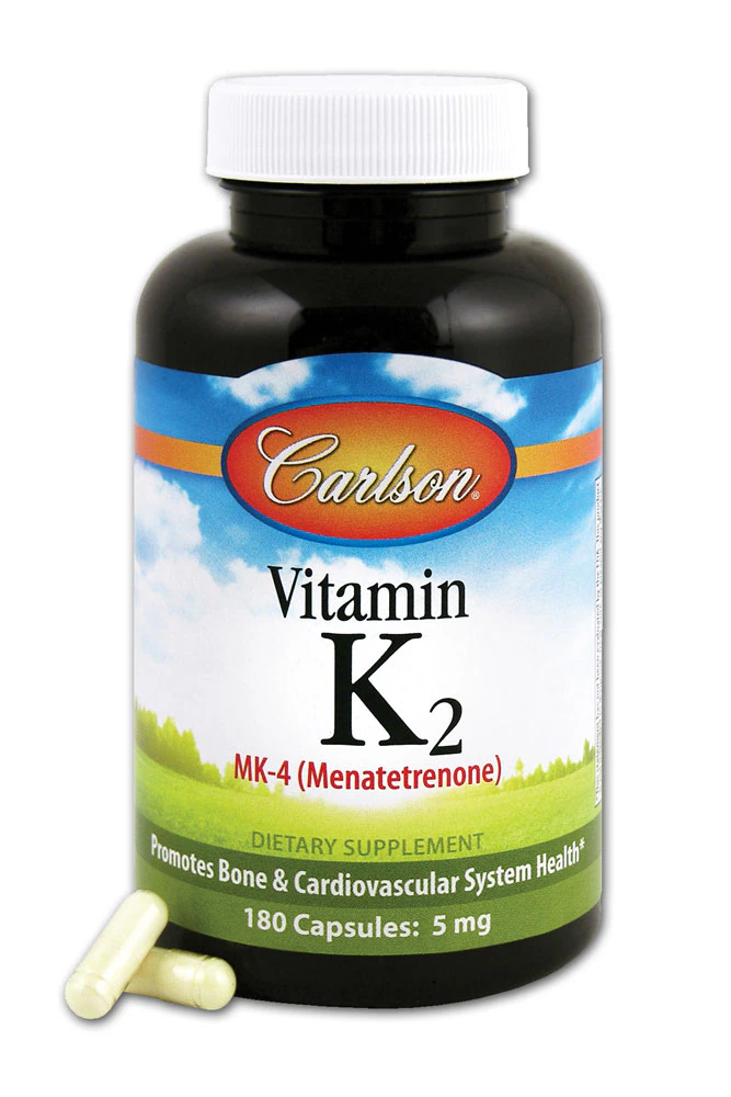 Carlson Vitamin K2 MK-4 Menatetrenone -- 5 mg - 180 Capsules