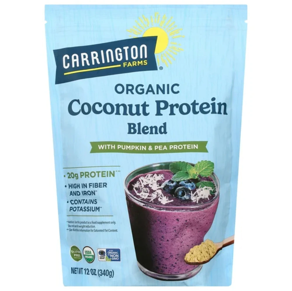 Carrington Farms Organic Coconut Protein Blend -- 12 oz