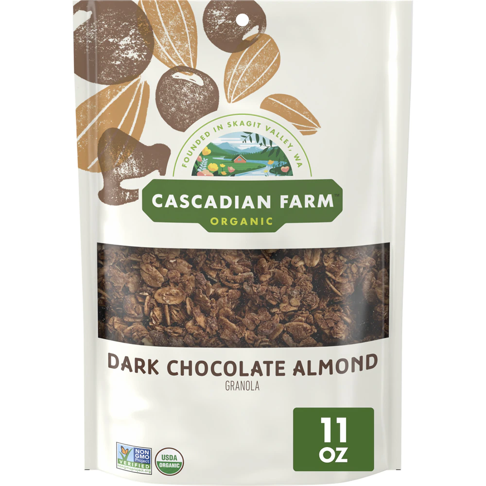 Cascadian Farm Organic Granola Dark Chocolate and Almond -- 11 oz
