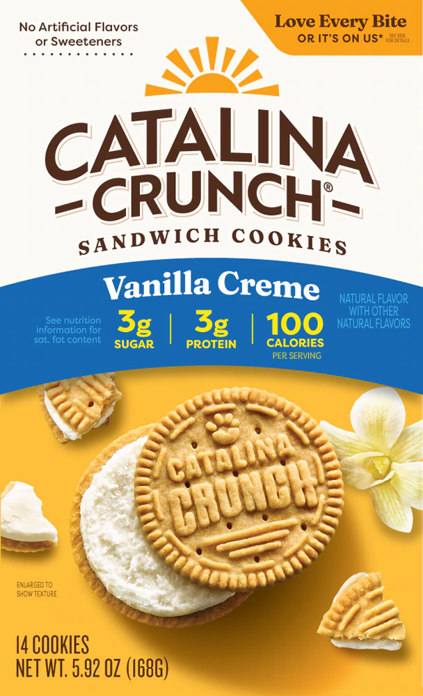 Catalina Crunch Sandwich Cookies Vanilla Creme -- 5.9 oz