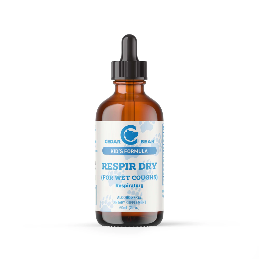Cedar Bear Kid's Formula Respir Dry for Wet Coughs Respiratory Herbal Supplement -- 2 fl oz
