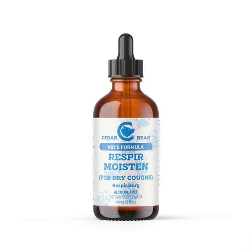 Cedar Bear Kid's Formula Respir Moisten for Dry Coughs Respiratory Herbal Supplement -- 2 fl oz
