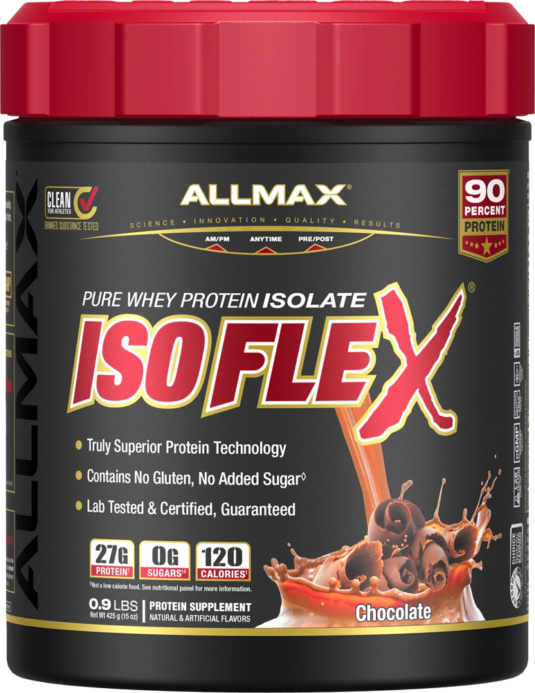 ALLMAX Nutrition Isoflex Whey Protein Isolate Chocolate -- 0.9 lbs