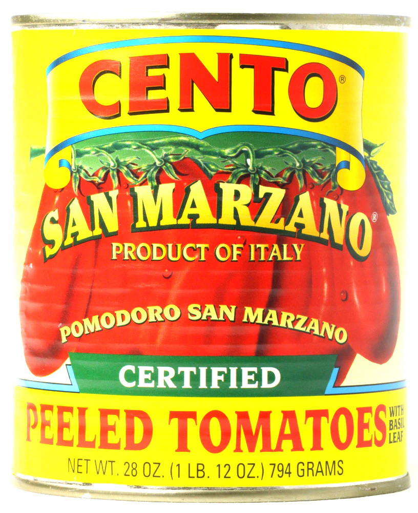 Cento Certified Peeled Tomatoes with Basil Leaf -- 28 oz