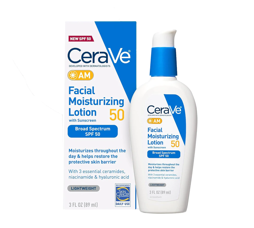 CeraVe AM Facial Moisturizing Lotion SPF 50 -- 3 fl oz