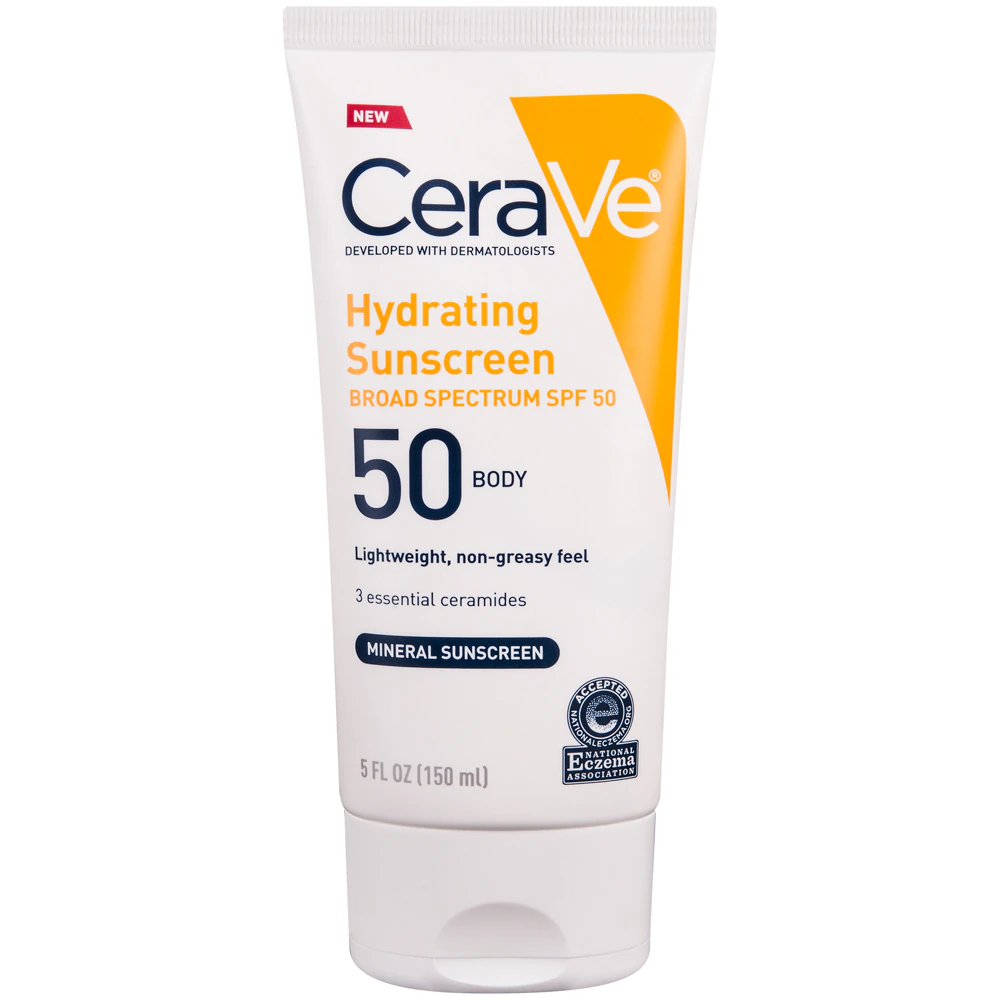 CeraVe Hydrating Mineral Sunscreen Body SPF 50 -- 5 fl oz