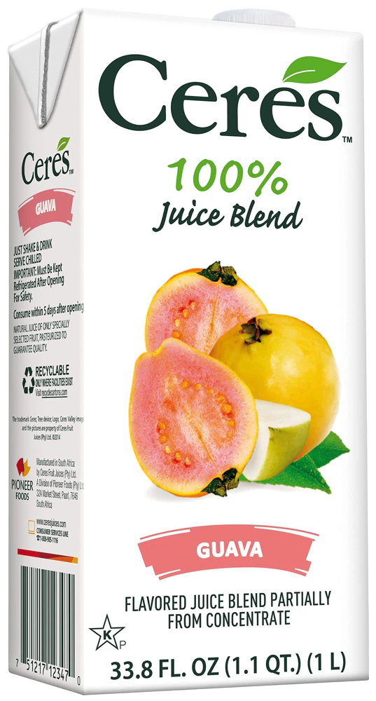 Ceres 100% Juice Blend Guava -- 33.8 fl oz