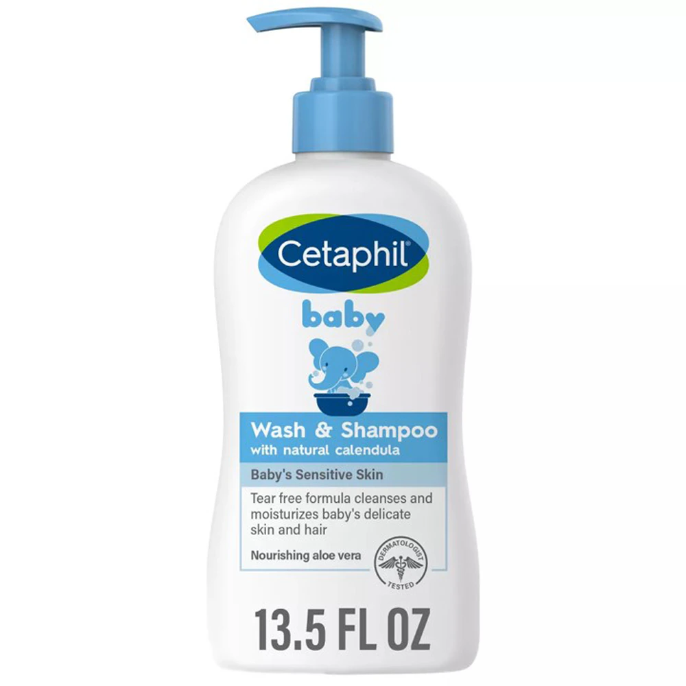 Cetaphil Baby Wash And Shampoo Sensitive Skin Light Scent -- 13.5 fl oz