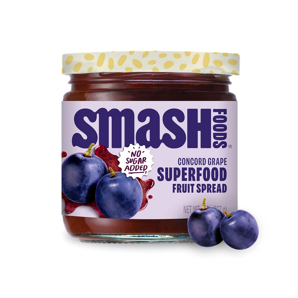 Chia Smash Vegan Superfood Keto Jam Concord Grape -- 8 oz