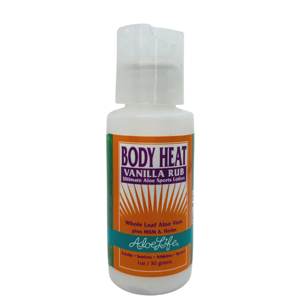 Aloe Life Body Heat Vanilla Rub Ultimate Aloe Sports Lotion -- 1 oz