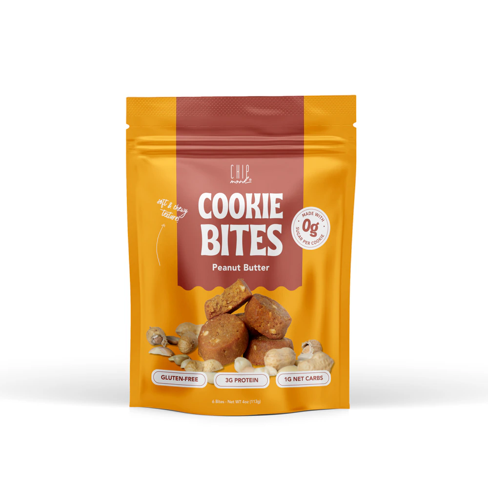 ChipMonk Keto Cookie Bites Peanut Butter -- 4 oz