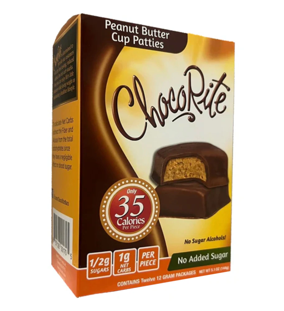ChocoRite Peanut Butter Cup Patties -- 12 Bars