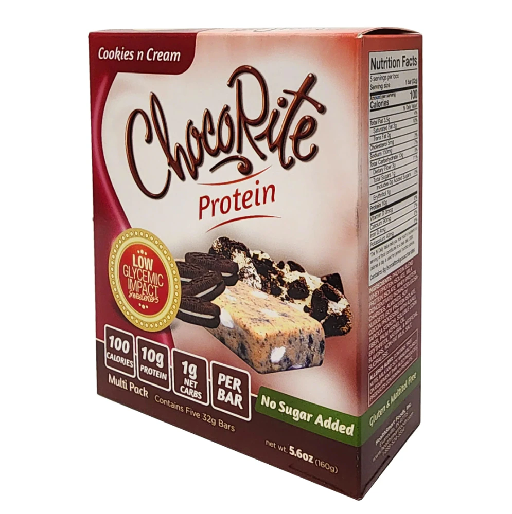 ChocoRite Protein Bar Cookies n Cream -- 5 Bars