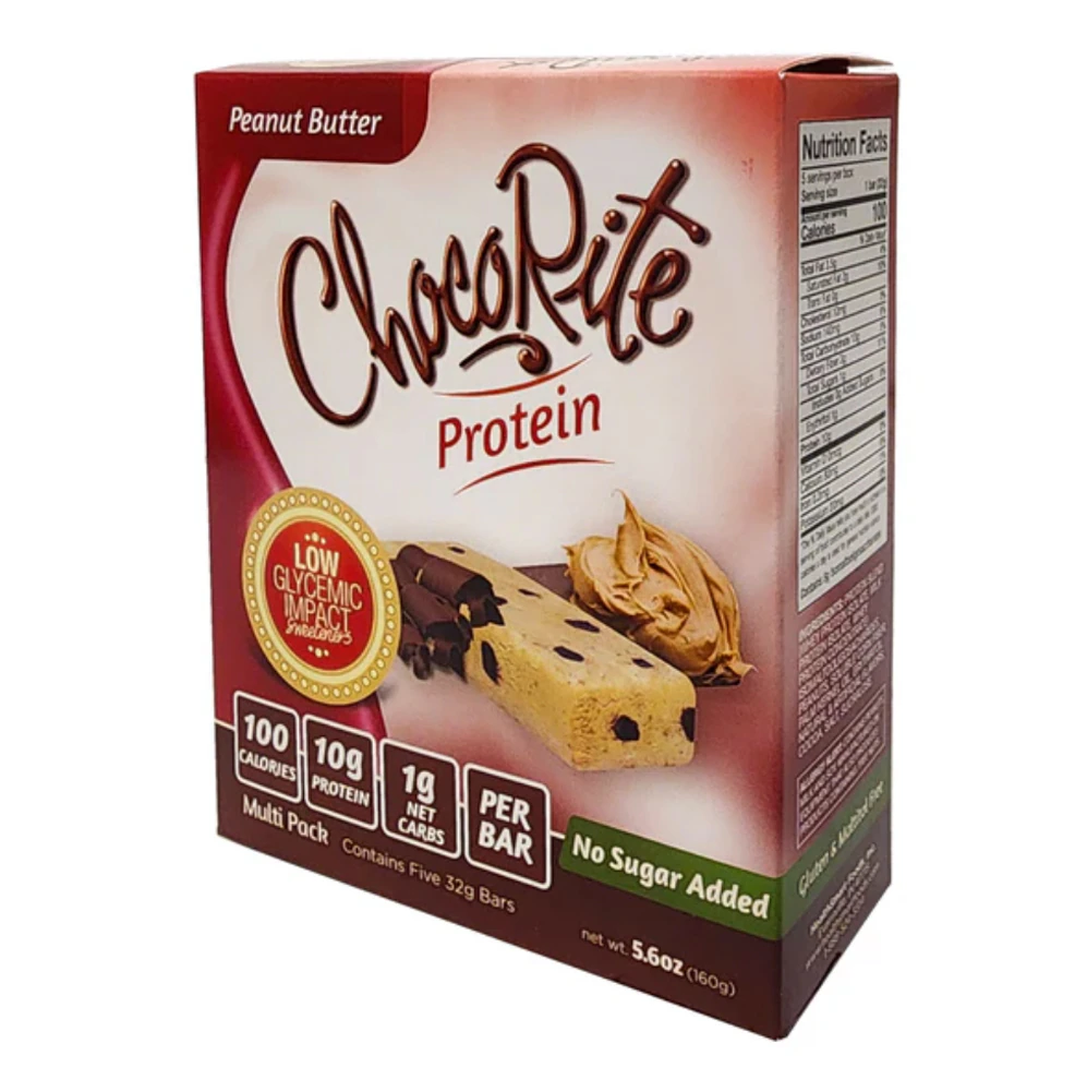 ChocoRite Protein Bar Peanut Butter -- 5 Bars