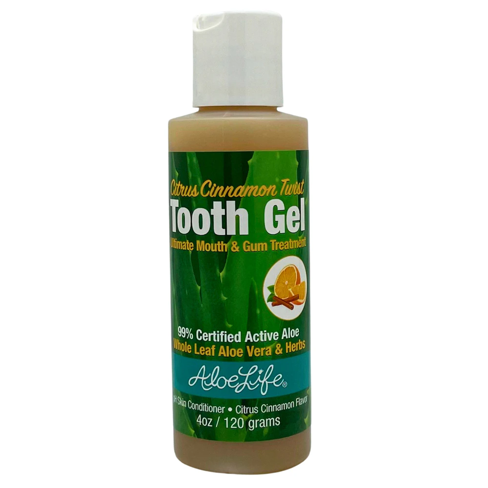 Aloe Life Tooth Gel Citrus Cinnamon Twist -- 4 oz