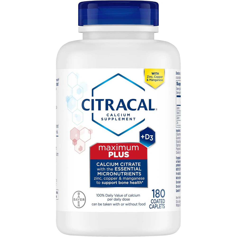 Citracal Maximum Plus D3 -- 180 Caplets