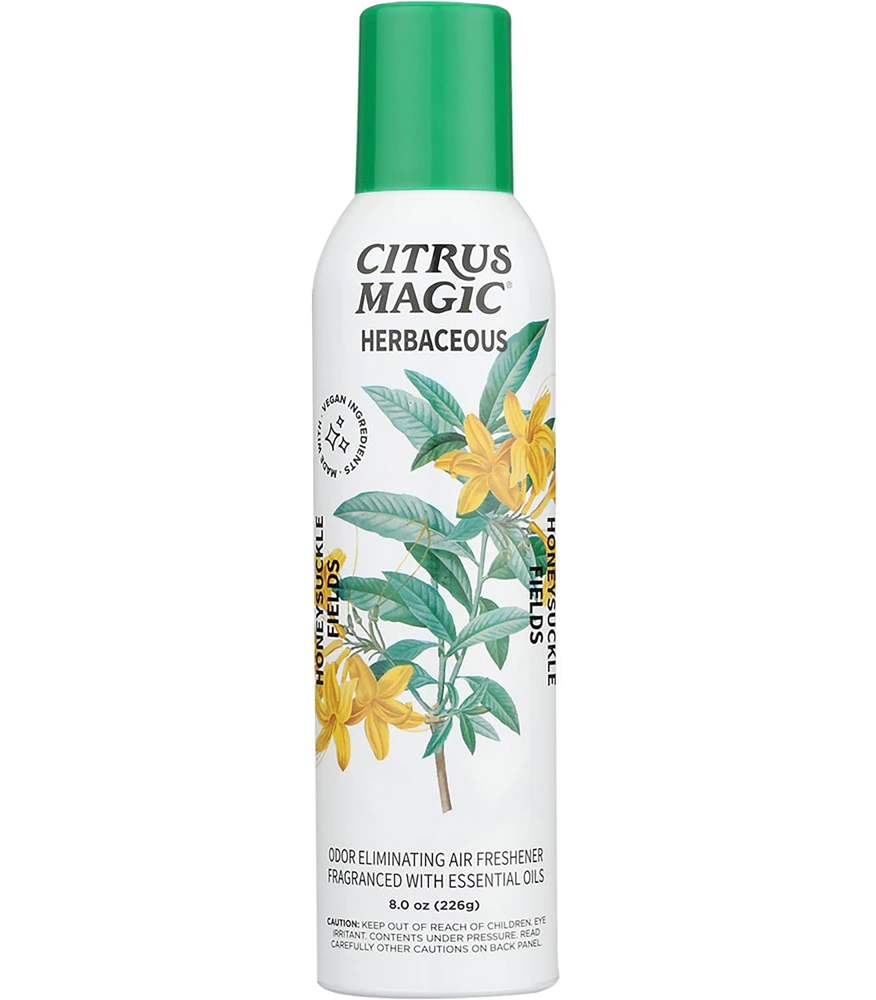 Citrus Magic Air Freshener Spray Herbaceous Odor Eliminating - Honeysuckle Fields -- 8 oz