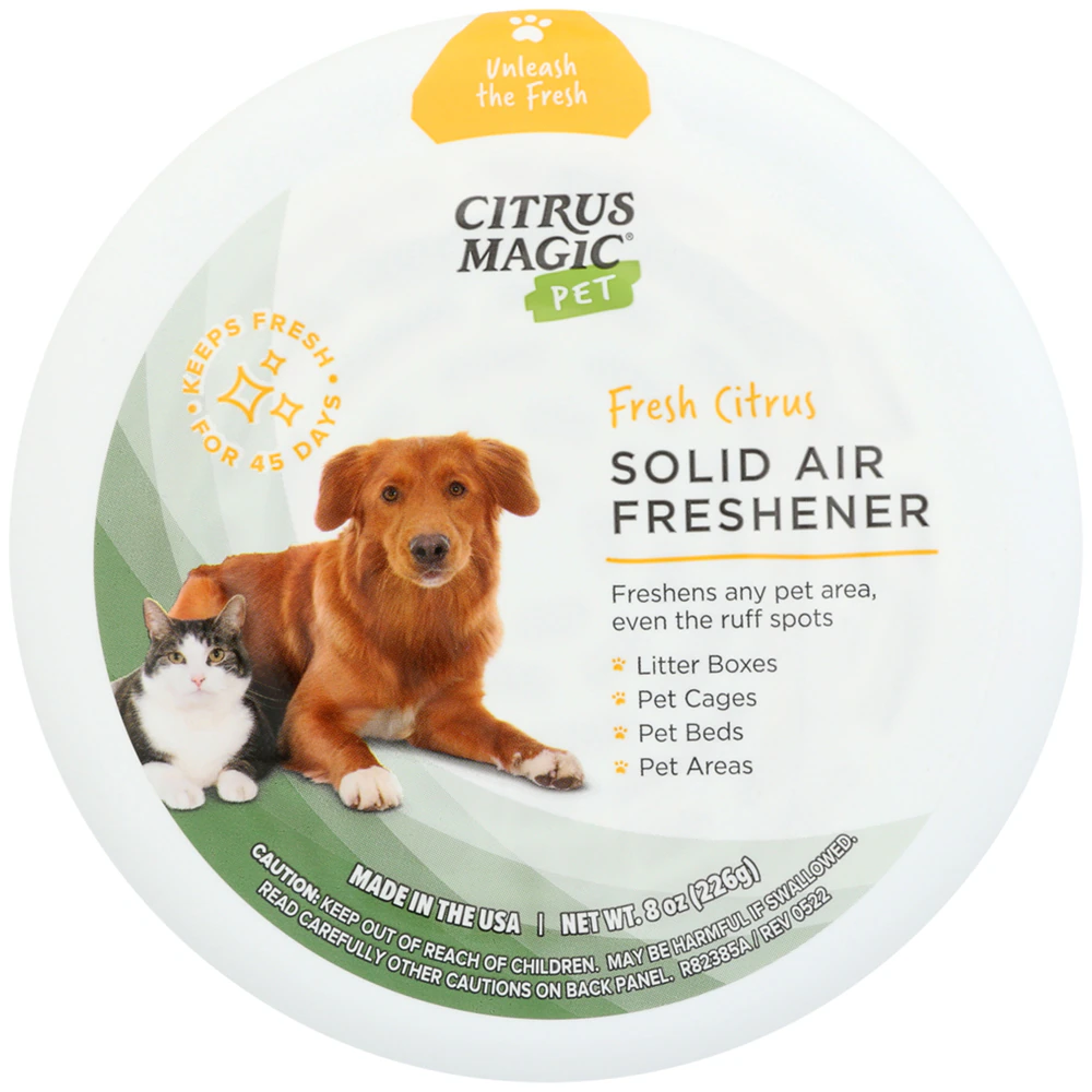 Citrus Magic Pet Odor Absorbing Solid Air Freshener Fresh Citrus -- 8 oz