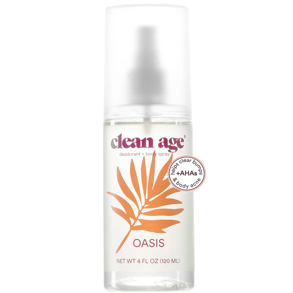 Clean Age Deodorant + Body Spray - Oasis -- 4 fl oz