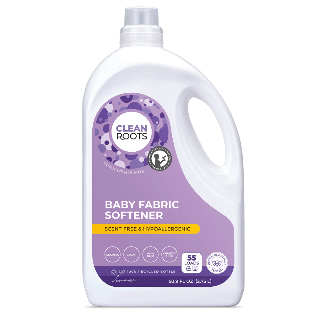 Clean Roots Baby Fabric Softener 55 Loads Natural Fragrance-Free -- 92.9 fl oz