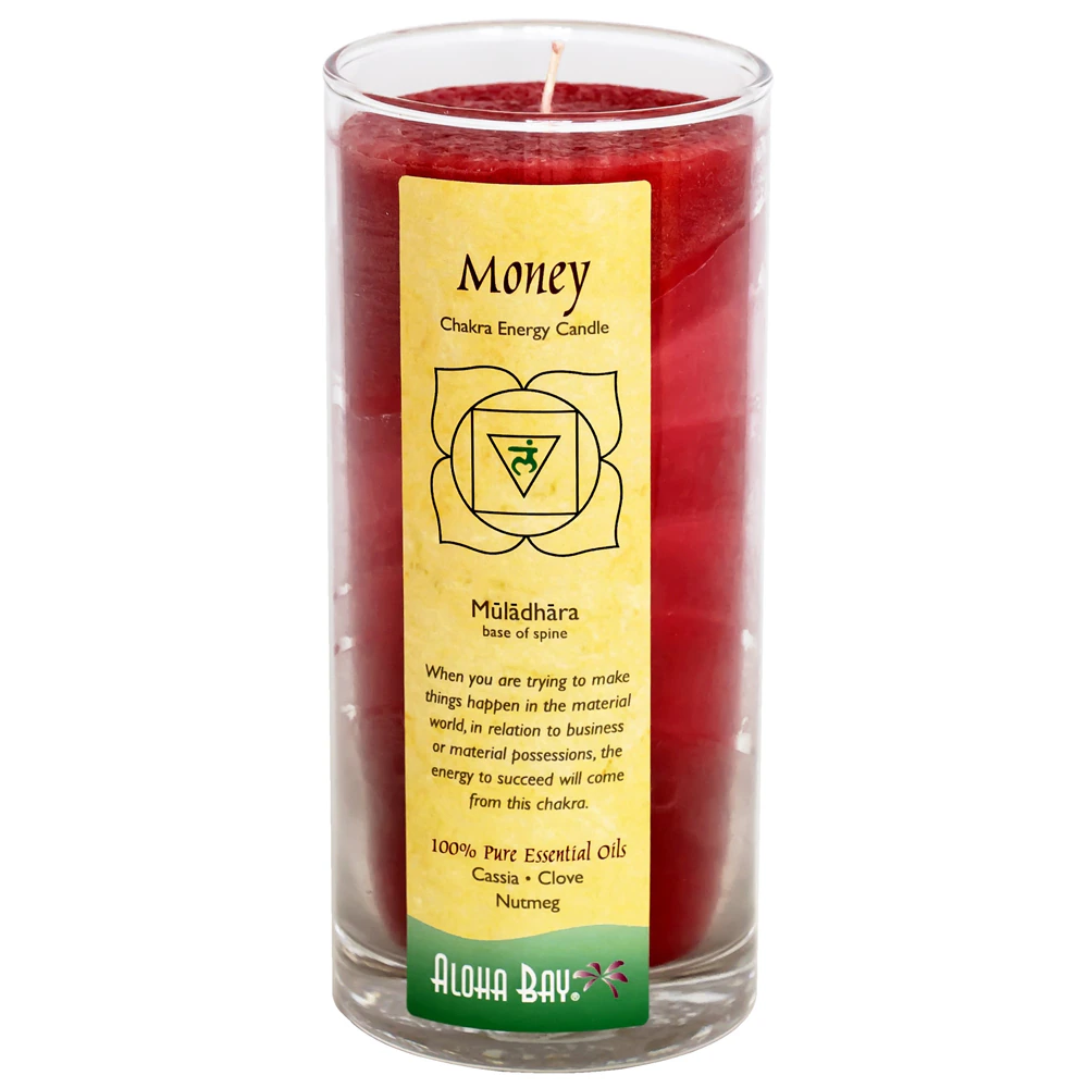 Aloha Bay Chakra Candle Jar Money Cassia Clove -- 11 oz