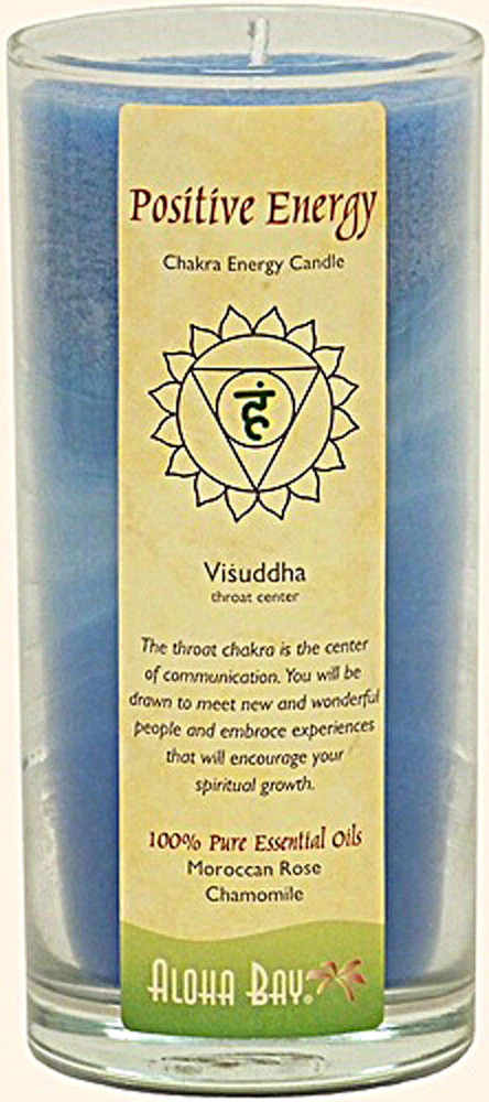Aloha Bay Chakra Candle Jar Positive Energy Rose & Chamomile -- 11 oz