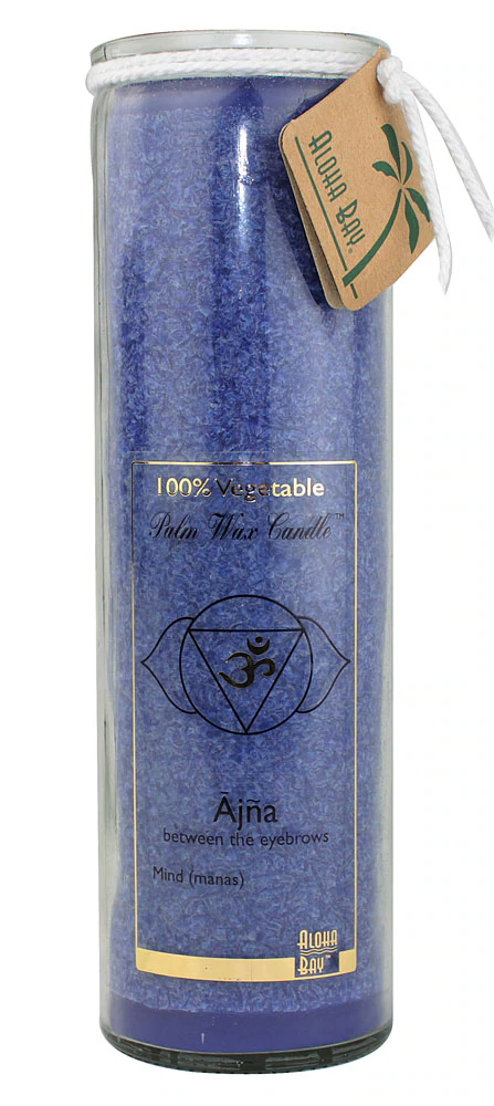Aloha Bay Chakra Jar Ajna Palm Wax Candle Indigo -- 16 oz