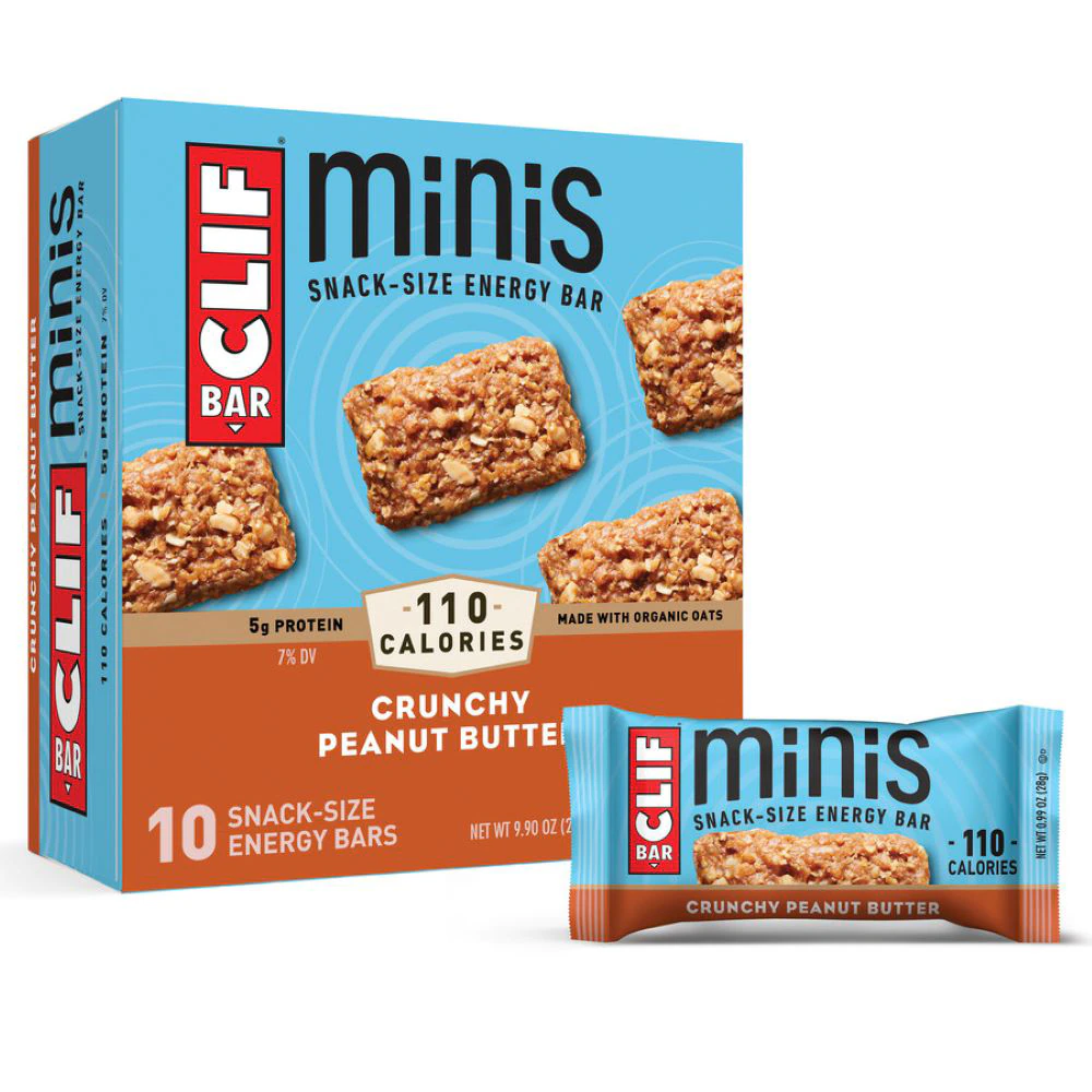 Clif Bar Non-GMO Energy Mini Bars Crunchy Peanut Butter -- 10 Mini Bars