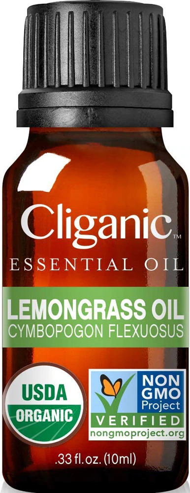 Cliganic Organic Lemongrass Oil -- 0.33 fl oz