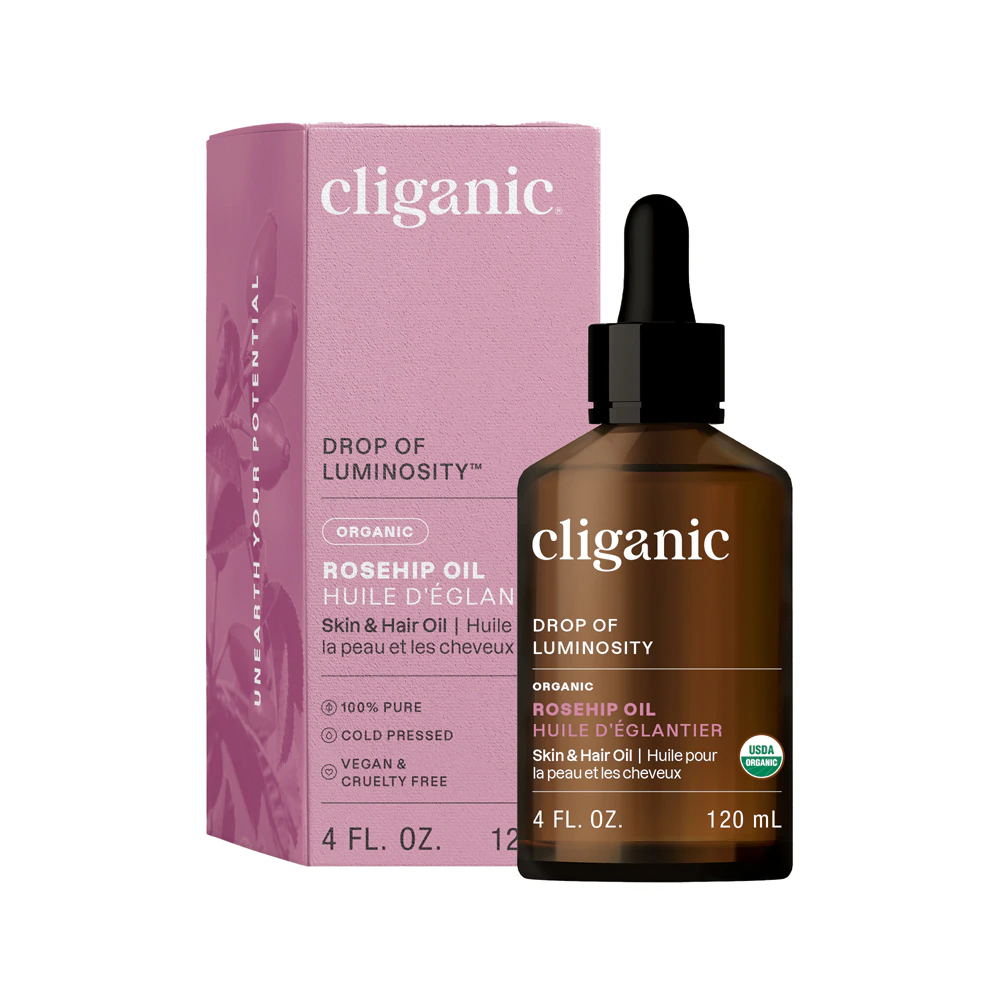 Cliganic Organic Rosehip Oil -- 4 fl oz