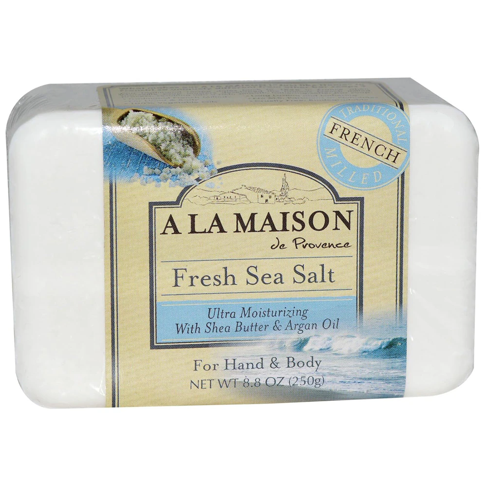 A La Maison French Milled Hand & Body Bar Soap Fresh Sea Salt -- 8.8 Bars